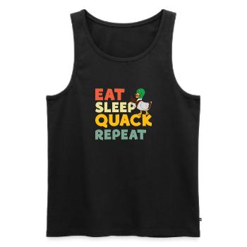 Duck Gifts for Duck Lovers - Men's Premium Organic Tank Top - black - Front - Michal (187cm)