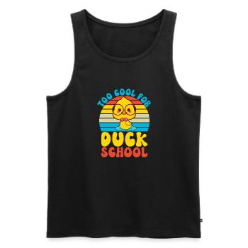 Duck Gifts for Duck Lovers - Men's Premium Organic Tank Top - black - Front - AI Model Male 178 light (178cm)