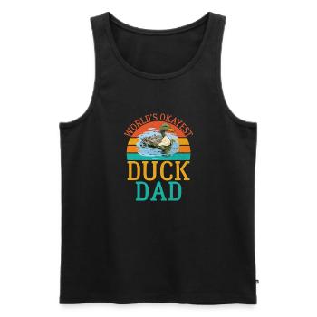 Duck Gifts for Duck Lovers - Men's Premium Organic Tank Top - black - Front - Michal (187cm)