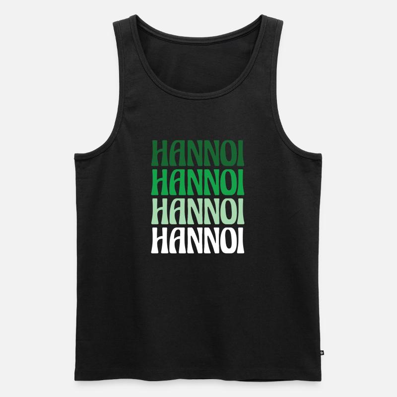 Hannoi Hanover Dialect Gift - Men's Premium Organic Tank Top - black