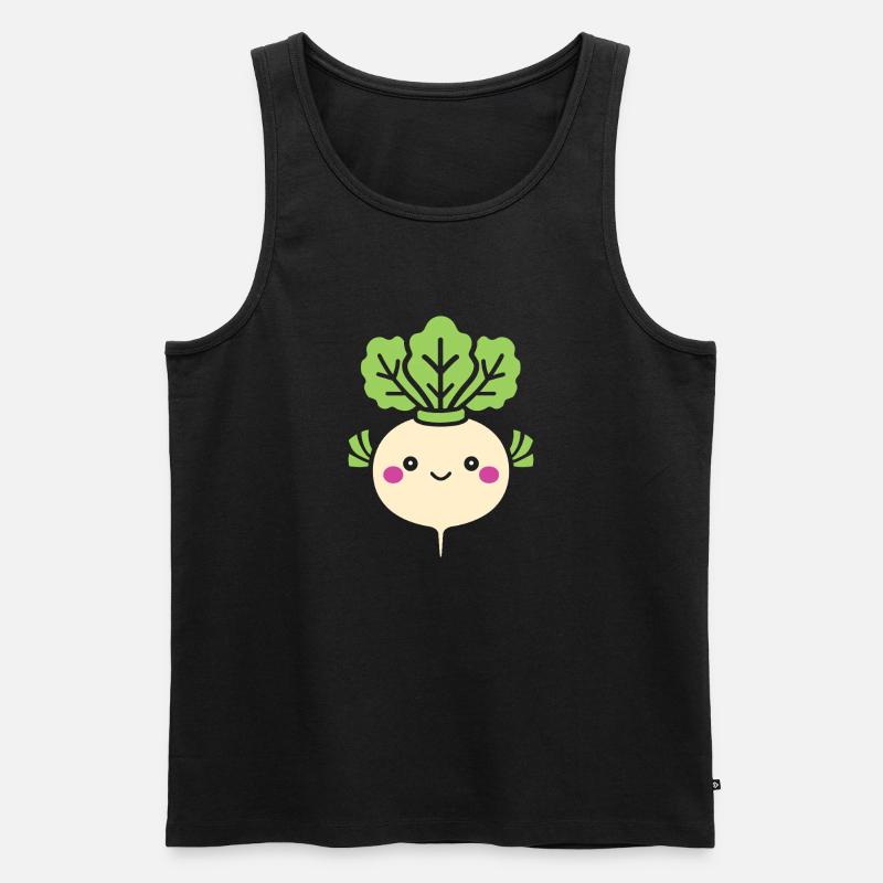Rübe - Männer Premium Bio Tank Top - Schwarz