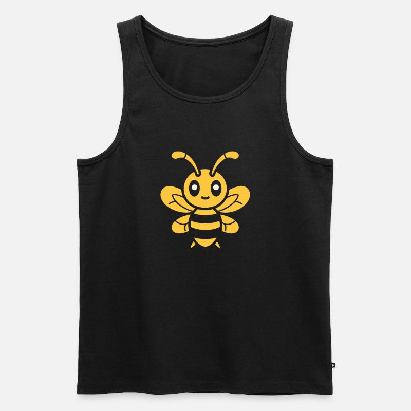 Wespe - Männer Premium Bio Tank Top - Schwarz