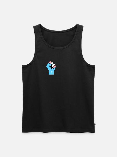 Trans Raised Fist - Men's Premium Organic Tank Top - black