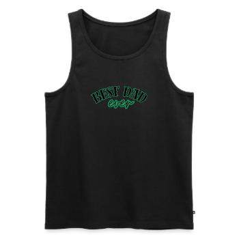 Best Dad Ever - Men's Premium Organic Tank Top - black - Front - AI Model Male 178 light (178cm)