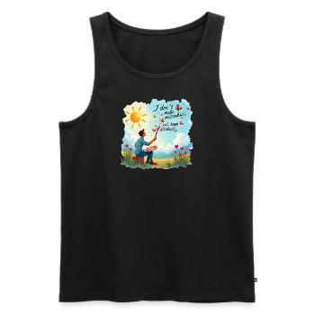 Oil Painting In Nature For Painters And Artists - Men's Premium Organic Tank Top - black - Front - Michal (187cm)