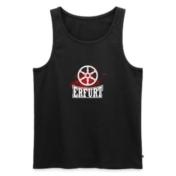 Erfurt - Männer Premium Bio Tank Top - Schwarz - Vorne - AI Model Male 178 light (178cm)