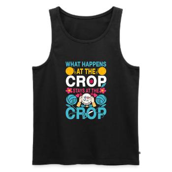 Funny Scrapbooking Hand Crafting - Men's Premium Organic Tank Top - black - Front - AI Model Male 178 light (178cm)