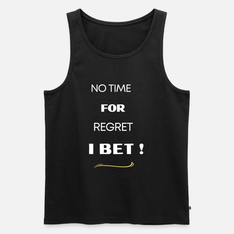Ich wette! - Männer Premium Bio Tank Top - Schwarz