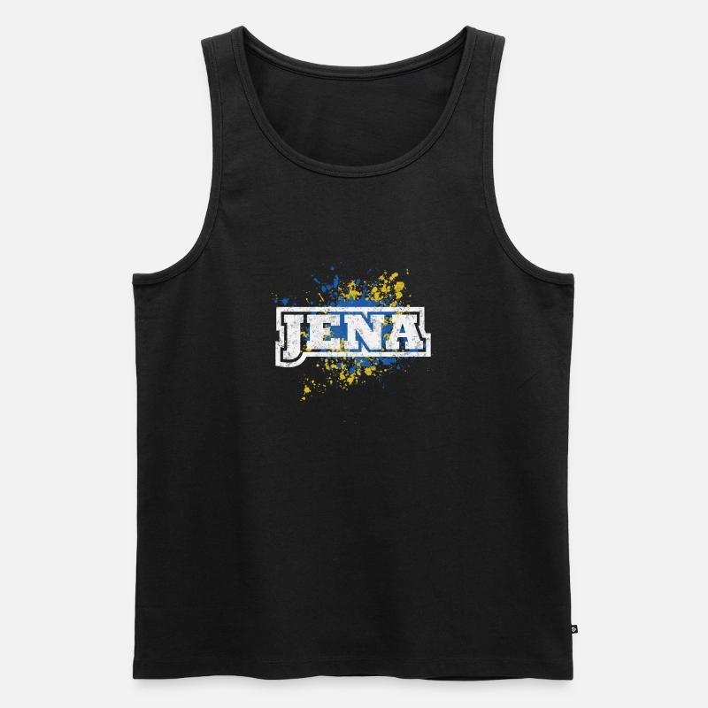 Jena - Männer Premium Bio Tank Top - Schwarz