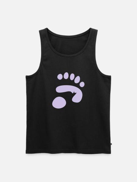 panda paw print - Men's Premium Organic Tank Top - black