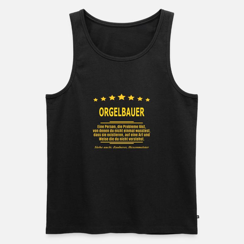 ORGELBAUER - Männer Premium Bio Tank Top - Schwarz