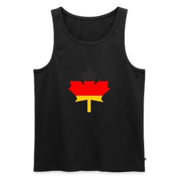 German Ahorn - Männer Premium Bio Tank Top - Schwarz - Vorne - Michal (187cm)