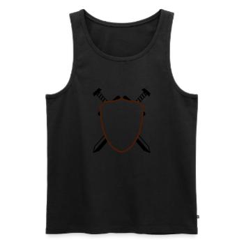 Wappen - Männer Premium Bio Tank Top - Schwarz - Vorne - Michal (187cm)