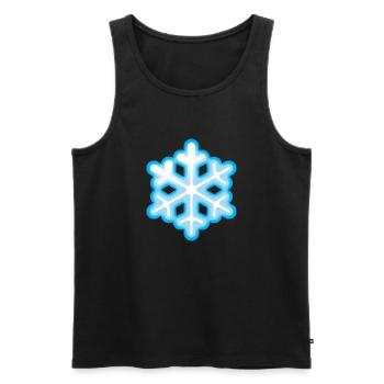 Smiley Snowflake - Débardeur bio Premium Homme - noir - Devant - Michal (187cm)