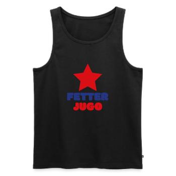 Balkan Yugoslavia Nostalgie Geschenkidee - Männer Premium Bio Tank Top - Schwarz - Vorne - Michal (187cm)