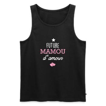 future mamou d amour - Débardeur bio Premium Homme - noir - Devant - Michal (187cm)