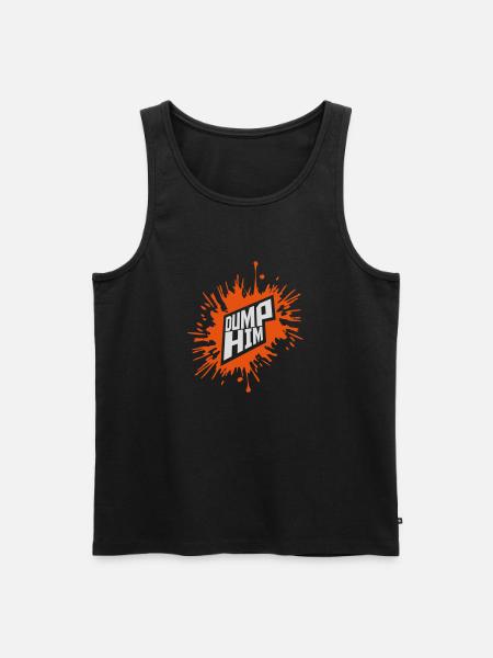 dump him quote logo - Men's Premium Organic Tank Top - black