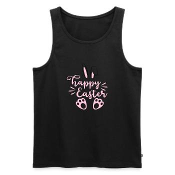 Happy Easter - Männer Premium Bio Tank Top - Schwarz - Vorne - AI Model Male 178 light (178cm)