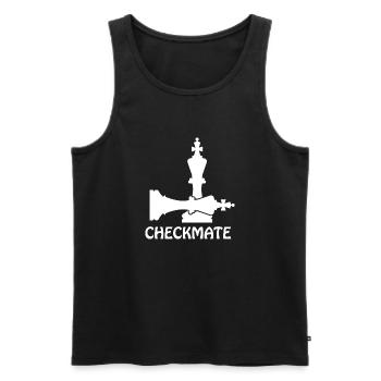 boardgame chess backgammon game night - Männer Premium Bio Tank Top - Schwarz - Vorne - AI Model Male 178 light (178cm)