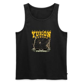 Yukon Kanada Goldrausch - Männer Premium Bio Tank Top - Schwarz - Vorne - AI Model Male 178 light (178cm)
