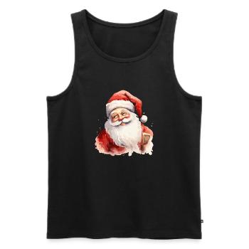 Santa Klaus - Débardeur bio Premium Homme - noir - Devant - Michal (187cm)