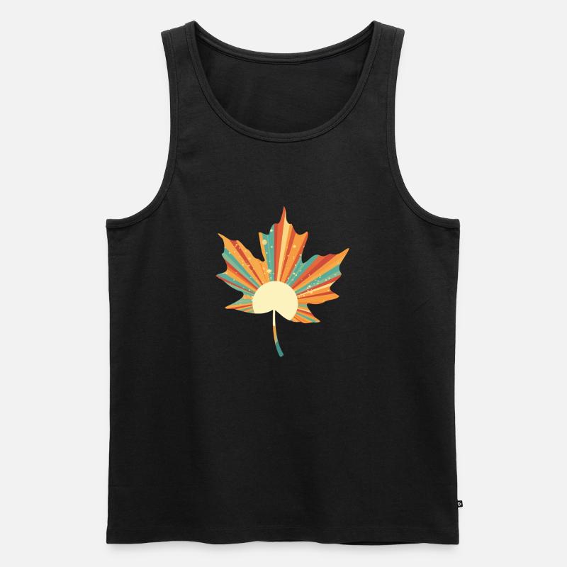 Retro-Bogen - Männer Premium Bio Tank Top - Schwarz