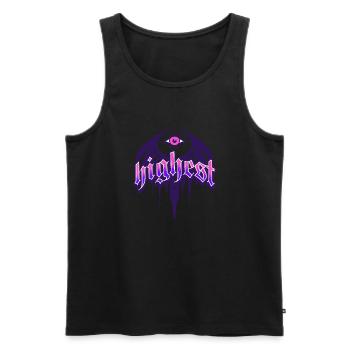 Highest Design - Männer Premium Bio Tank Top - Schwarz - Vorne - AI Model Male 178 light (178cm)