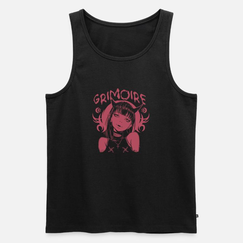 Grimoire - Männer Premium Bio Tank Top - Schwarz