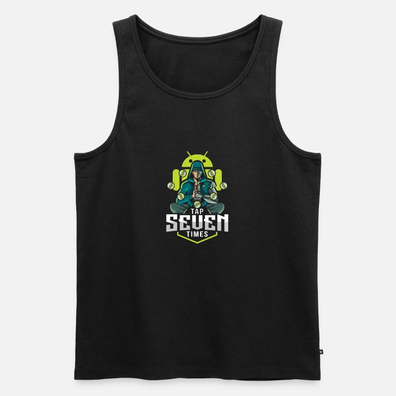 Android developer mode - Men's Premium Organic Tank Top - black