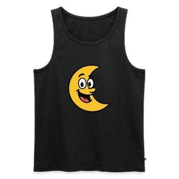 Moon Comic - Men's Premium Organic Tank Top - black - Front - Michal (187cm)