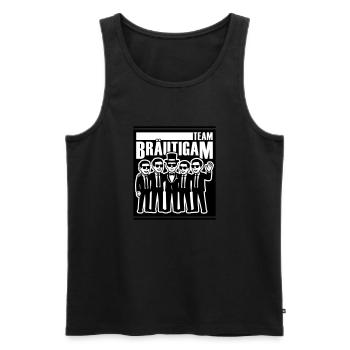 Bräutigam Team Party Jga - Männer Premium Bio Tank Top - Schwarz - Vorne - AI Model Male 178 light (178cm)