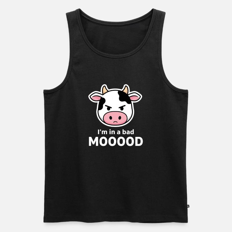Bad Mooood - Männer Premium Bio Tank Top - Schwarz