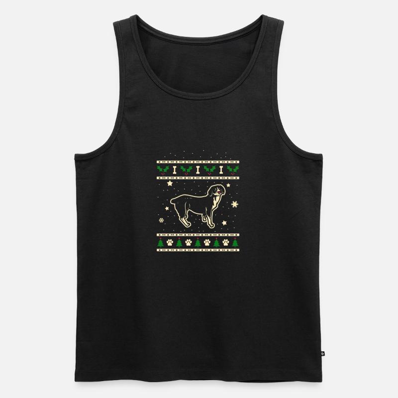 Entlebucher Weihnachtsgeschenk - Männer Premium Bio Tank Top - Schwarz