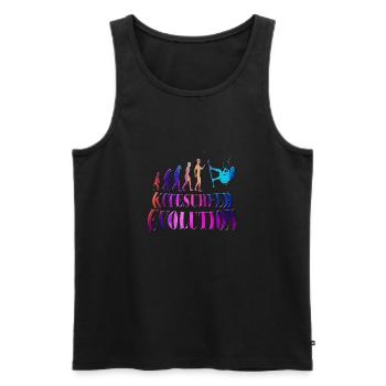 Kitesurfing - Men's Premium Organic Tank Top - black - Front - Michal (187cm)