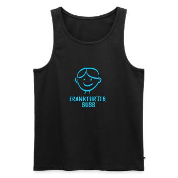 Frankfurter Bubb - Männer Premium Bio Tank Top - Schwarz - Vorne - Michal (187cm)