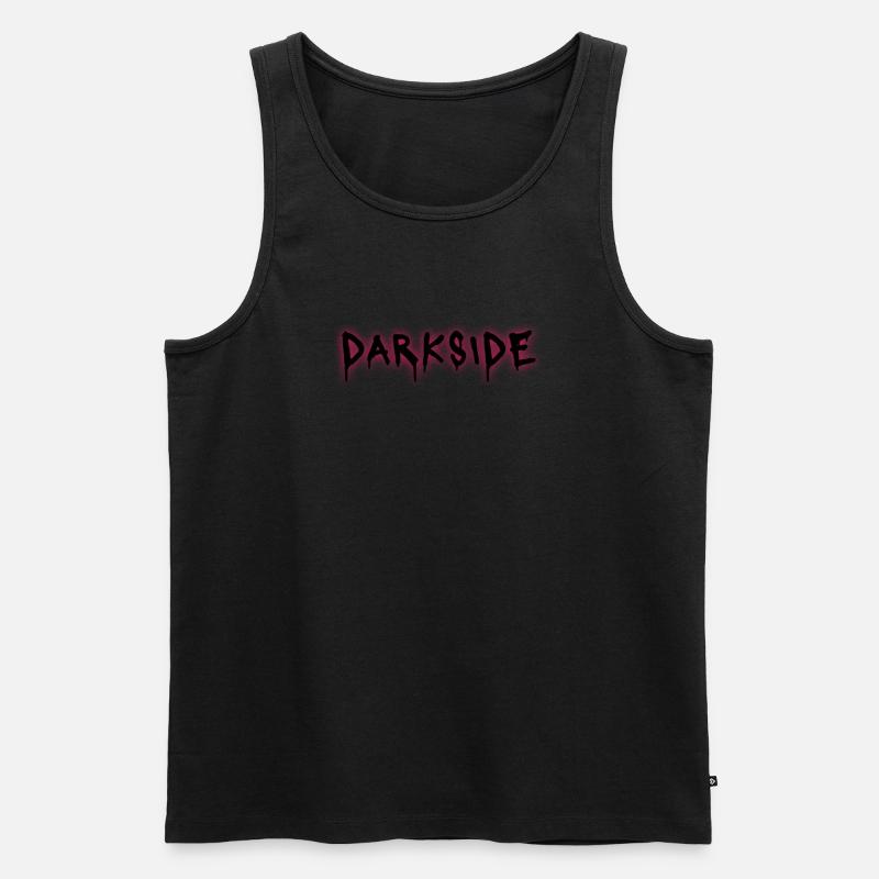 Darkside - Männer Premium Bio Tank Top - Schwarz
