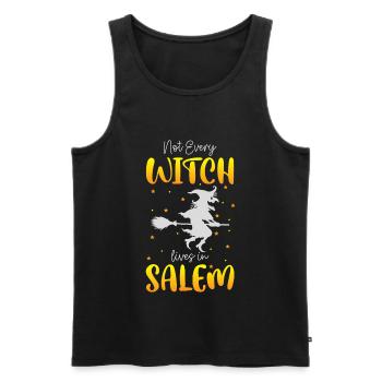 Witch broom Halloween Broom Funny - Men's Premium Organic Tank Top - black - Front - Michal (187cm)