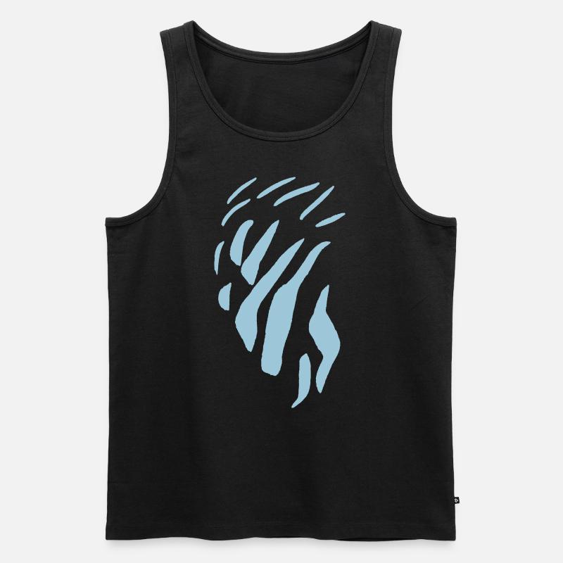 Vector Minimal Pattern - Men's Premium Organic Tank Top - black