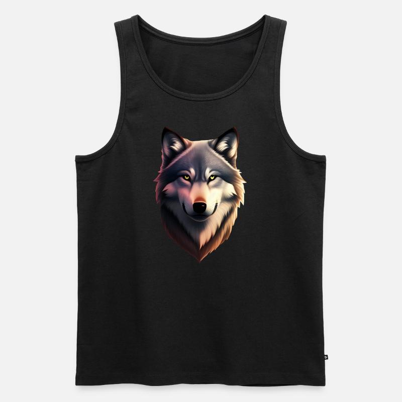 Wolf - Männer Premium Bio Tank Top - undefined