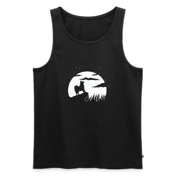 Alaskan Malamute Hund - Männer Premium Bio Tank Top - Schwarz - Vorne - Michal (187cm)