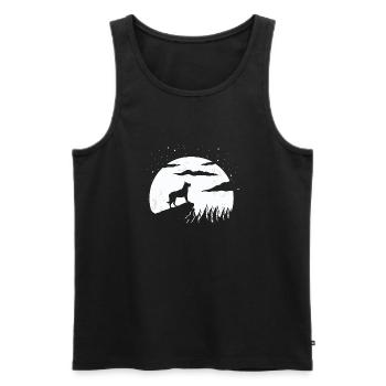 Beauceron Hund - Männer Premium Bio Tank Top - Schwarz - Vorne - AI Model Male 178 light (178cm)