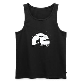 Berner Sennenhund - Männer Premium Bio Tank Top - Schwarz - Vorne - AI Model Male 178 light (178cm)