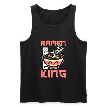Roi Ramen - Débardeur bio Premium Homme - noir - Devant - Michal (187cm)