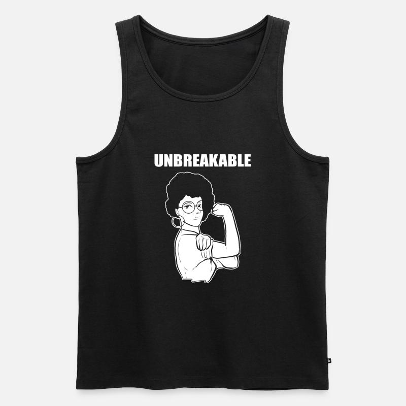 Afro Latina - Männer Premium Bio Tank Top - Schwarz
