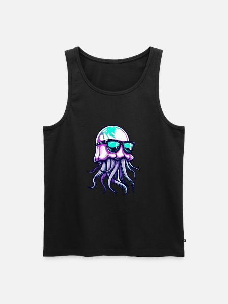 Jellyfish Cool Comic - Men's Premium Organic Tank Top -