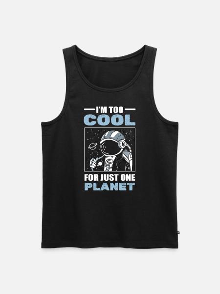 Astronaut Planet Aerospace Engineers - Men's Premium Organic Tank Top - black