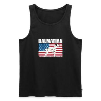 Dalmate - Débardeur bio Premium Homme - noir - Devant - Michal (187cm)