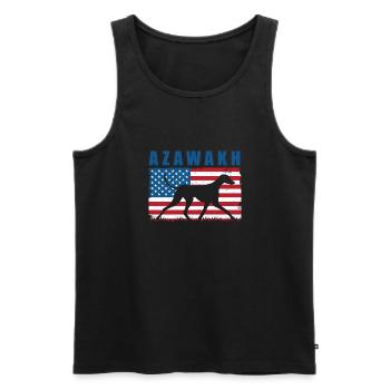 Azawakh - Débardeur bio Premium Homme - noir - Devant - Michal (187cm)