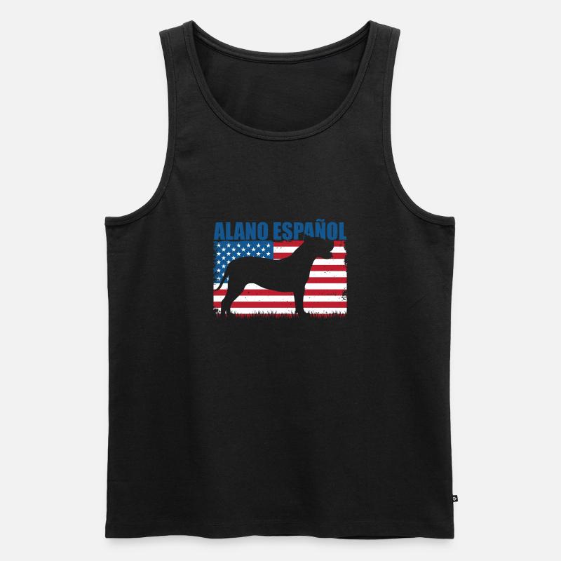 Alano Espanol - Männer Premium Bio Tank Top - Schwarz
