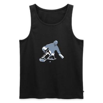 Field hockey goalkeeper - Men's Premium Organic Tank Top - black - Front - Michal (187cm)